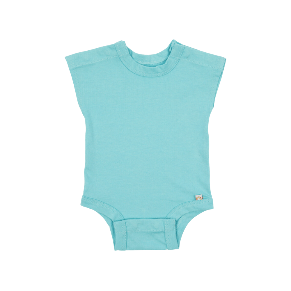 turquoise-bottom-up-bodysuit-for-babies-with-shoulder-snaps-for-easy-dressing-and-undressing.