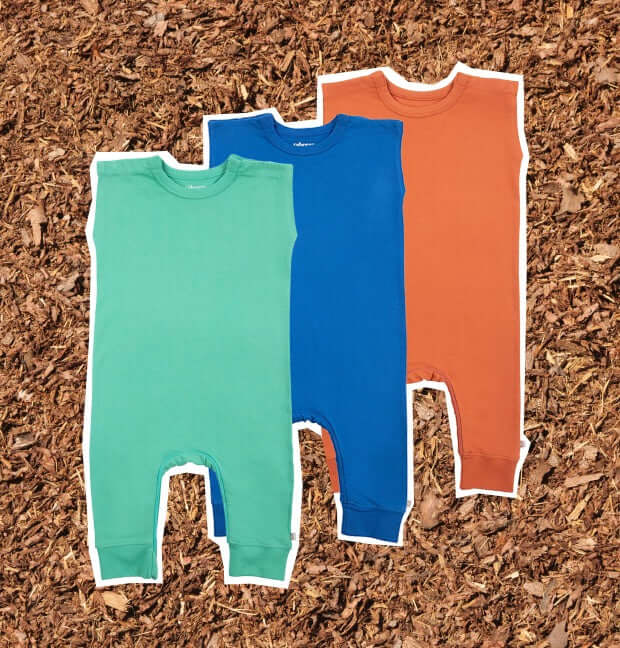 zippy-leg-romper-set-featuring-green,-blue,-and-orange-rompers-with-easy-snap-features-for-quick-outfit-changes.